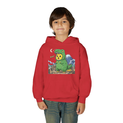 Cat cosplay Godzilla style 1 Unisex Kids Hoodie - Fun & Cozy Heavy Blend Sweatshirt with Cute Design