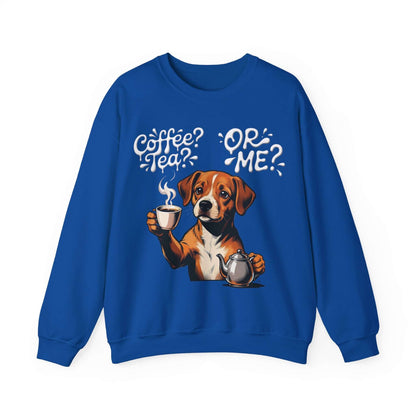 Coffee Tea Or Me - Dog Graphic Unisex Crewneck Sweatshirt