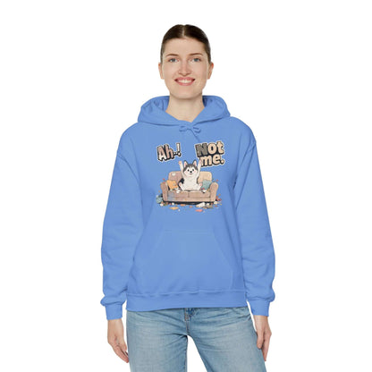 Ah Not Me - Cute Husky Unisex Pullover Hoodie for Dog Lover