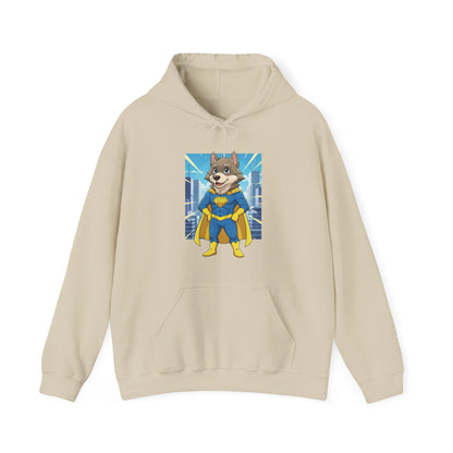 Dog cosplay Superman Funny Design Unisex Hoodie style 1