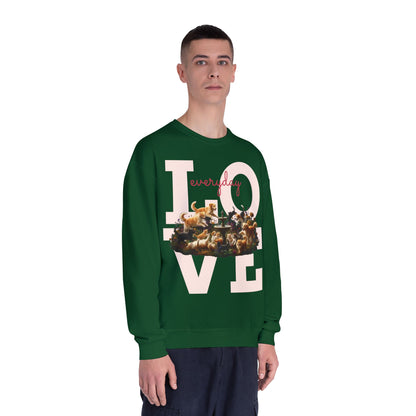 Love Everyday Cats & Dogs Unisex NuBlend Crewneck Sweatshirt
