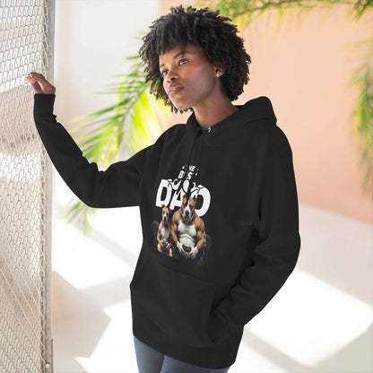 The Best Dad - Bulldog Father & Puppy Graphic Unisex Hoodie