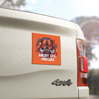 Angry Dog Onboard Warning Pet Sticker Car Magnet style 1