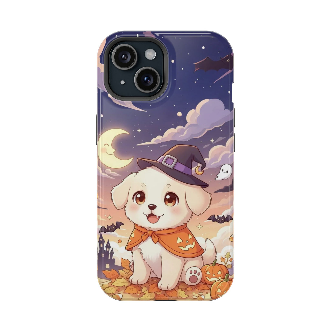 Halloween cute puppy anime style 2 Magnetic Impact-Resistant Phone Case, Cute Dog Design, Pet Owner Gift, Animal Lover Accessory, Birthday Gift for Dog Lovers