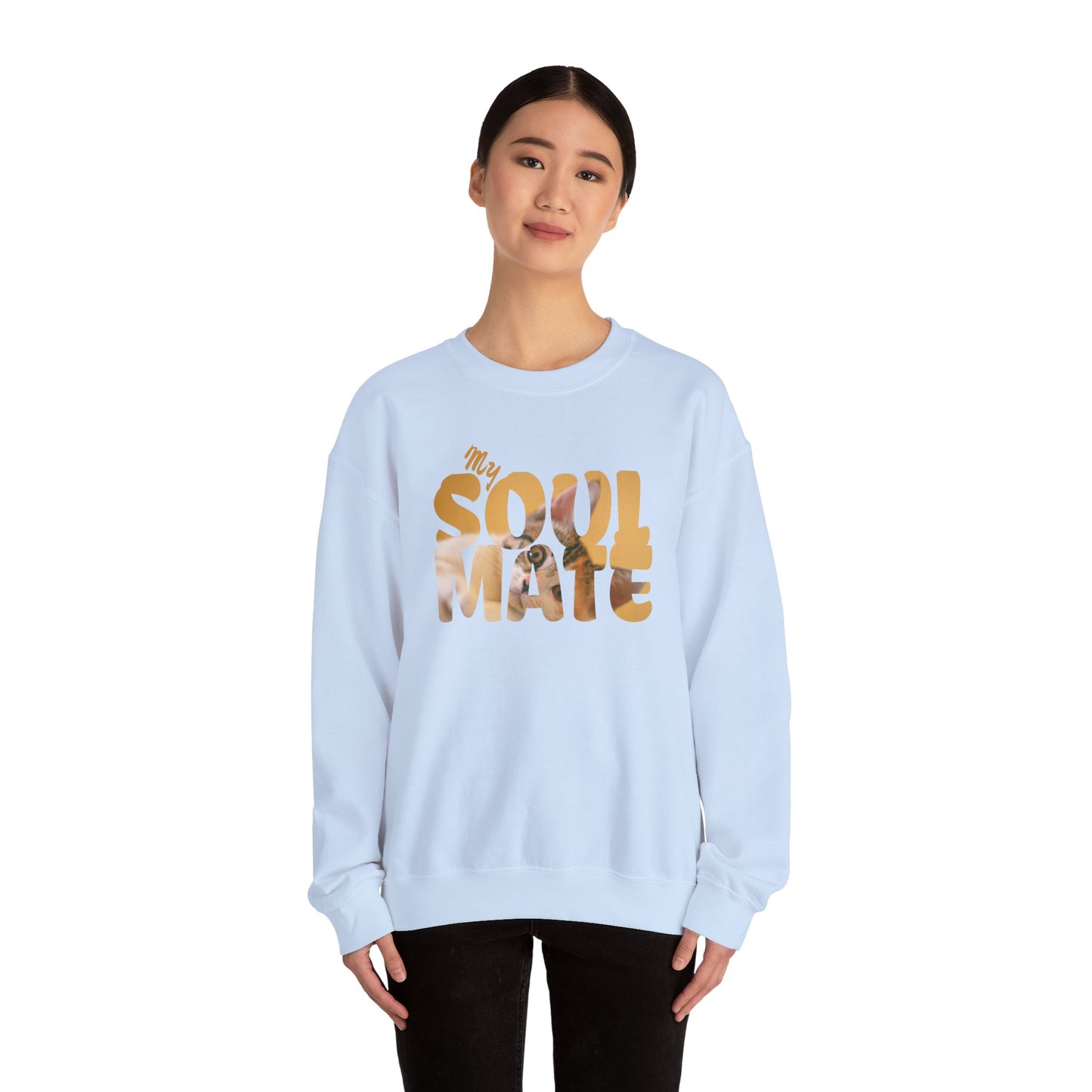 Cat My Soulmate Unisex Crewneck Sweatshirt