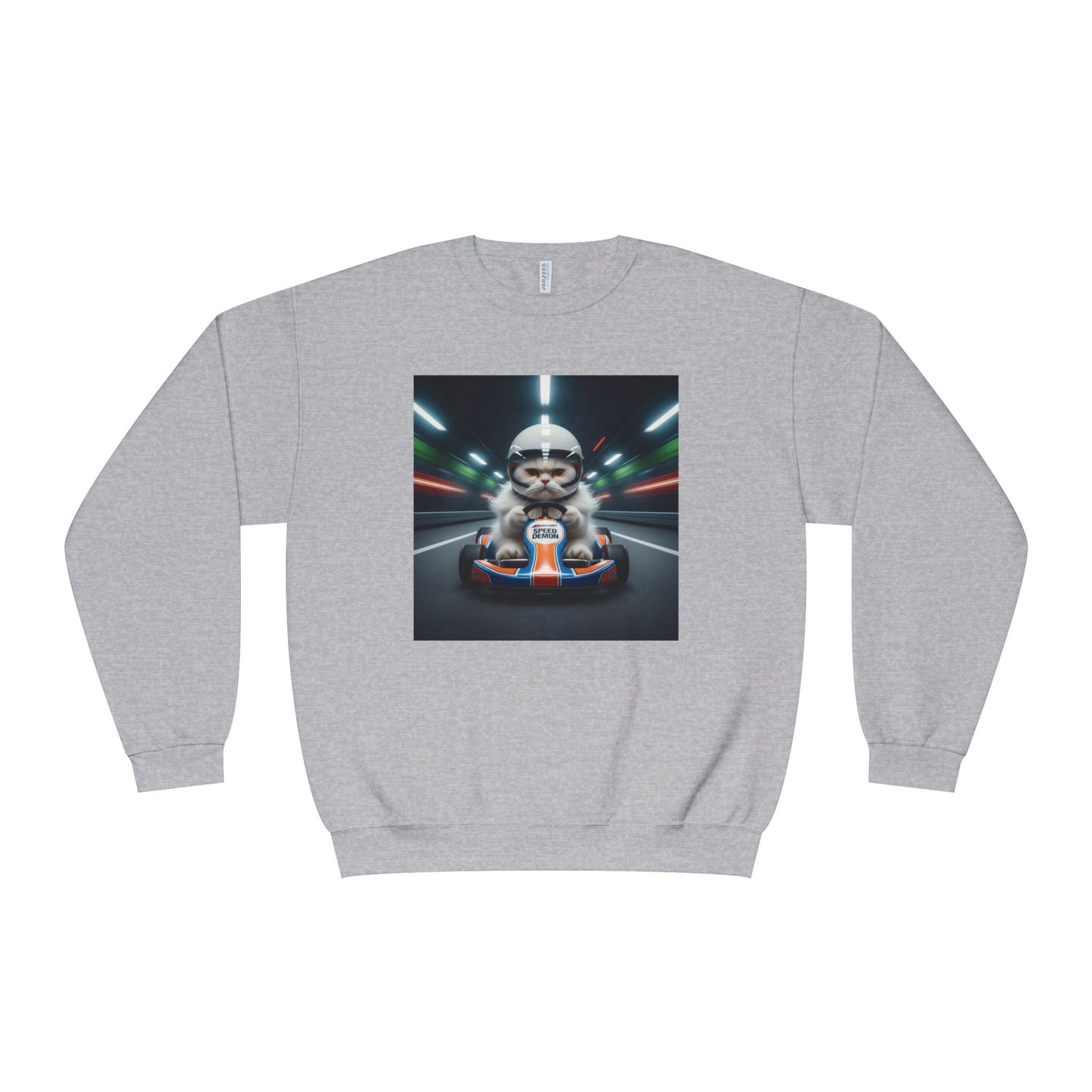 Go Kart Cat Unisex NuBlend Crewneck Sweatshirt style 2