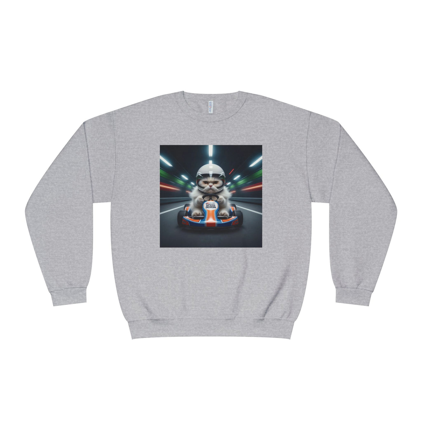 Go Kart Cat style 2 Unisex NuBlend® Crewneck Sweatshirt