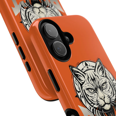 Beast Cat Orange Tough Magnetic iPhone 17 / 17 Air / Pro / Pro Max Protective Case support MagSafe