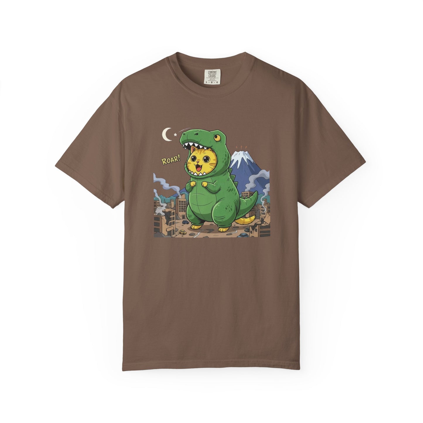 Cat cosplay Godzilla Funny Design Unisex T-Shirt style 1
