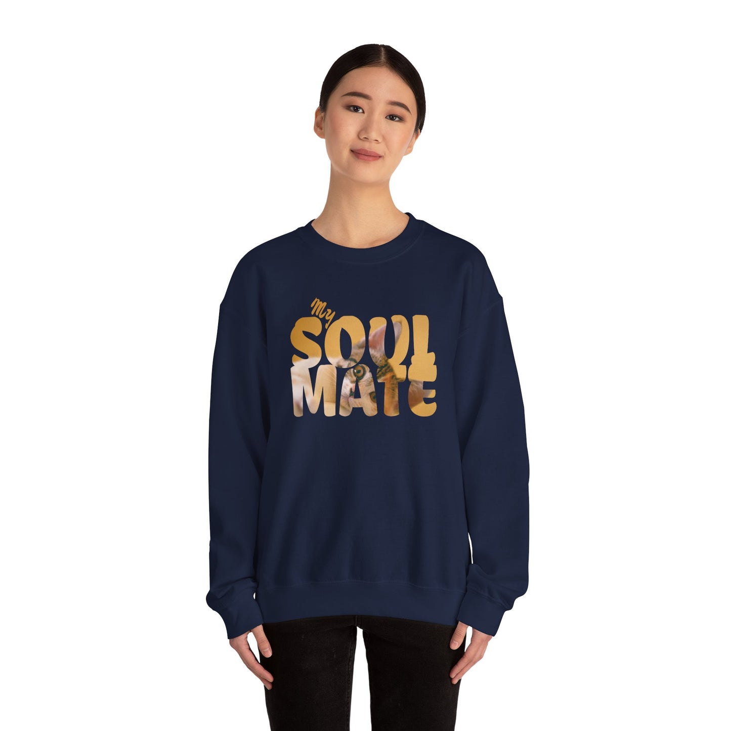 Cat My Soulmate Unisex Crewneck Sweatshirt