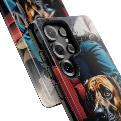 Dog on the floor - Tough Phone Case for Apple iPhone & Samsung Galaxy, Cute Pet Accessories, Gift for Cat Lovers