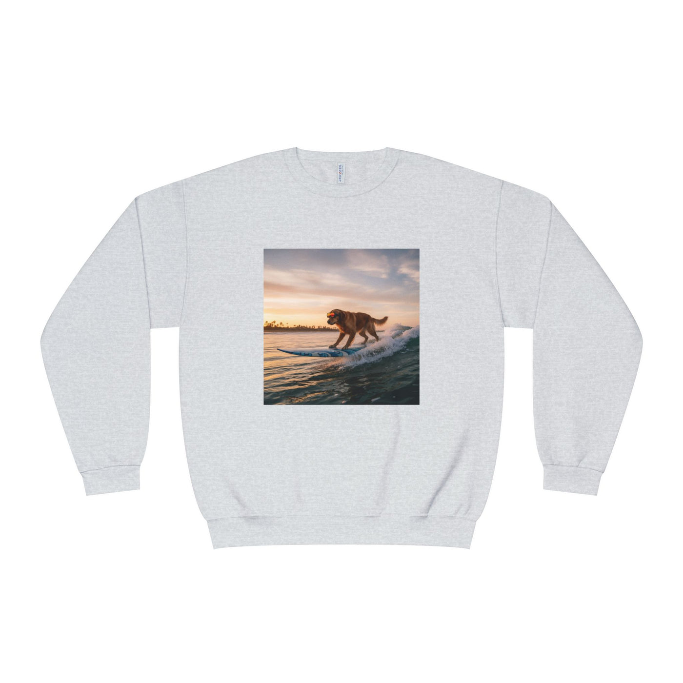 Surfing Dog style 2 Unisex NuBlend® Crewneck Sweatshirt
