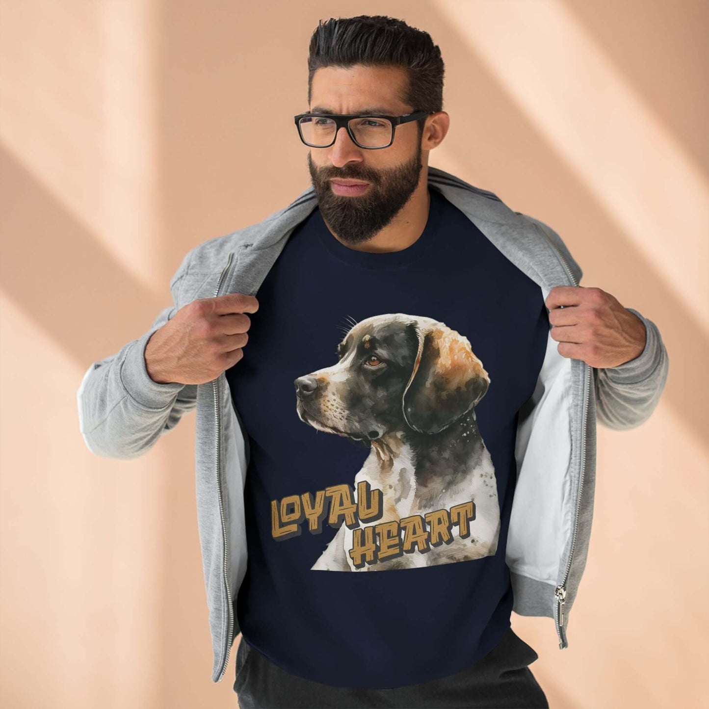 Loyal Heart Dog Lover Unisex Crewneck Sweatshirt style 4