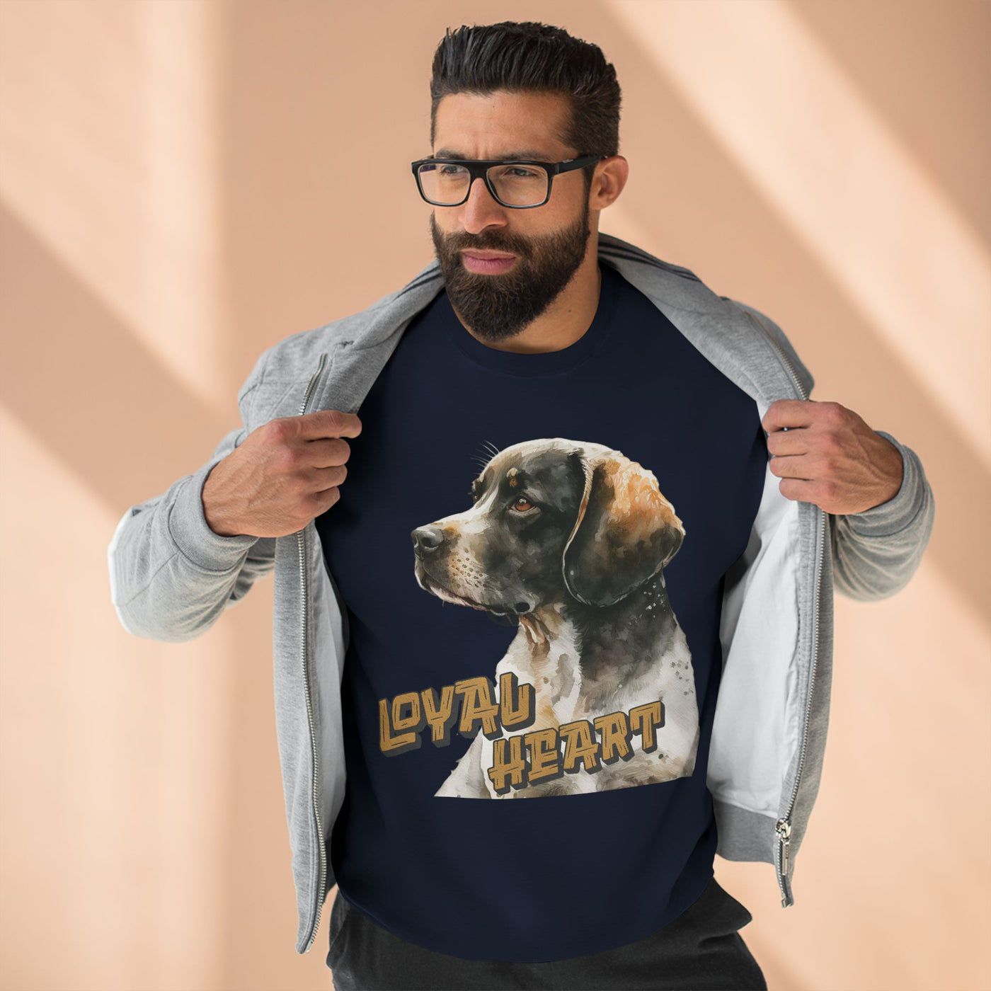 "Loyal Heart" Dog Lover style 4 Unisex Crewneck Sweatshirt