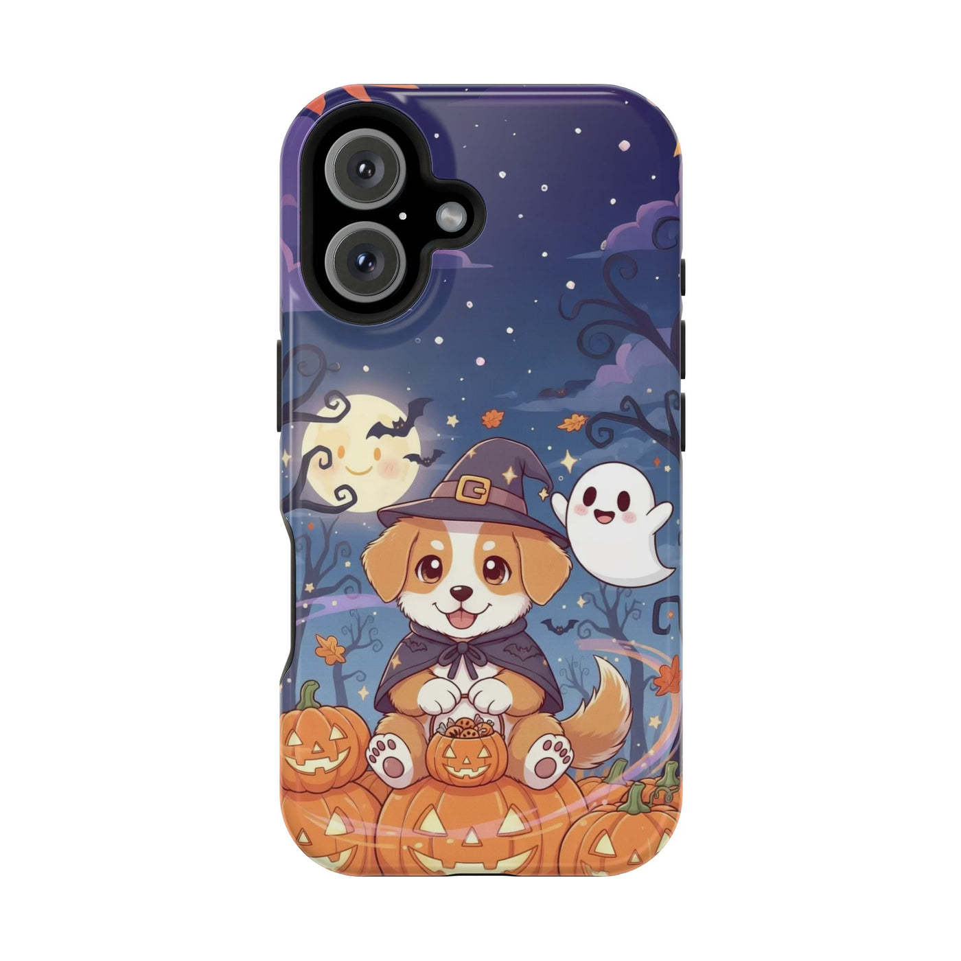 Halloween cute puppy anime style 3 Magnetic Impact-Resistant Phone Case, Cute Dog Design, Pet Owner Gift, Animal Lover Accessory, Birthday Gift for Dog Lovers