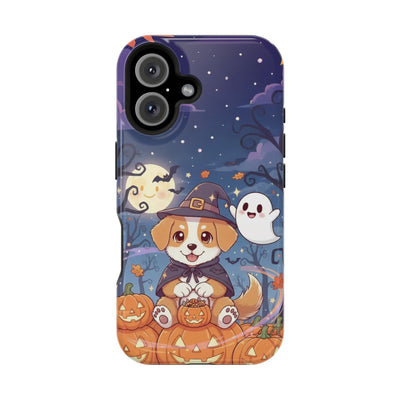 Halloween cute puppy anime style 3 Magnetic Impact-Resistant Phone Case, Cute Dog Design, Pet Owner Gift, Animal Lover Accessory, Birthday Gift for Dog Lovers