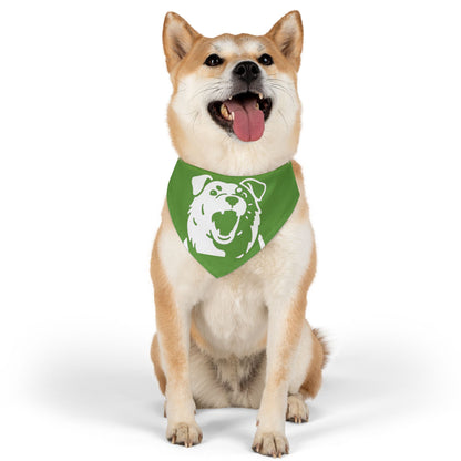 Dog Head Bandana Collar Cats and Dogs Accessory Green