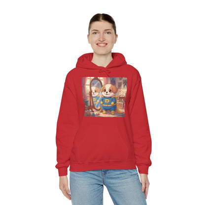 Dog cosplay Superman Funny Design Unisex Hoodie style 2