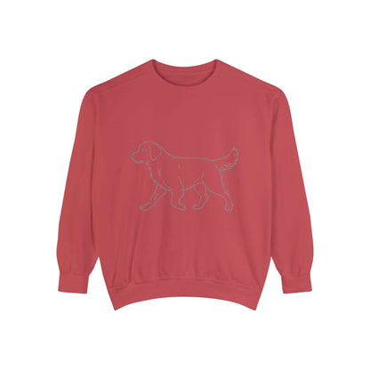 Walking Dog Shadow Cozy Graphic Unisex Crewneck Sweatshirt style 1