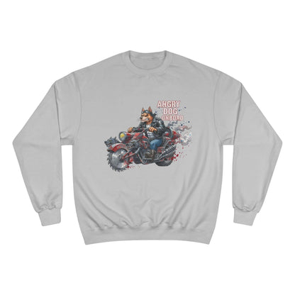 Angry Dog Onboard Graphic Champion Crewneck Sweatshirt style 3