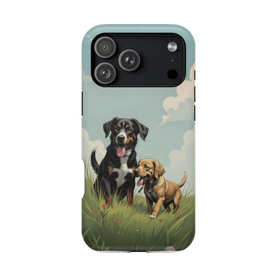 Dog Lovers' Magnetic Impact-Resistant Phone Case comic style 4, Cute Dog Design, Pet Owner Gift, Animal Lover Accessory, Birthday Gift for Dog Lovers