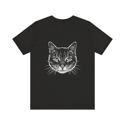 Cat Lover Unisex Tee Cat Head style 1, Perfect Gift for Pet Owners, Vintage Cat Design, Graphic T-shirt, Animal Lover, Casual Wear, Birthday Gift