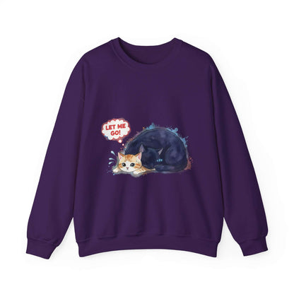 Watercolor Cat painting Unisex Crewneck Sweatshirt style 1