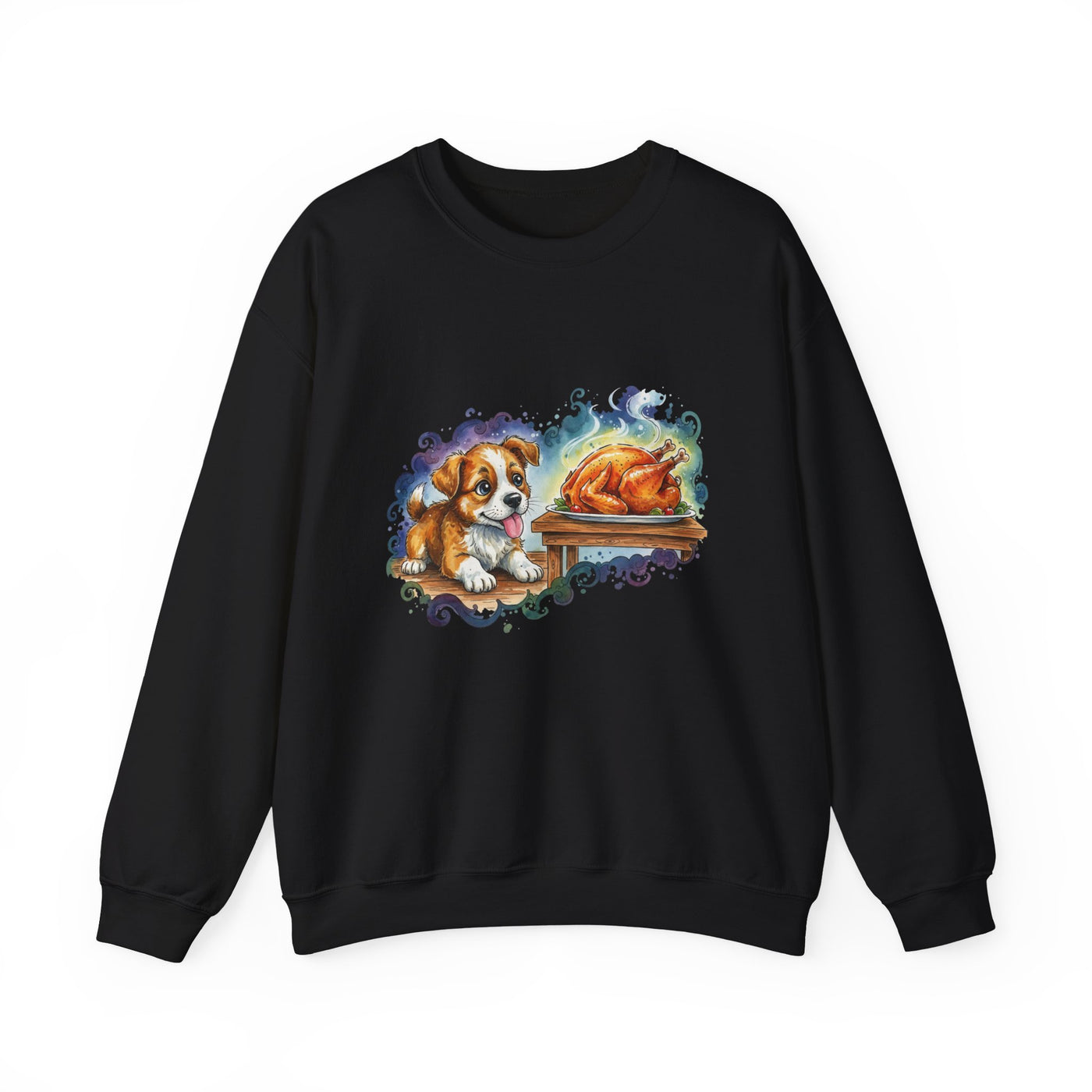 Watercolor painting style 6 Men & Women Cute Cat Pile Crewneck Sweatshirt