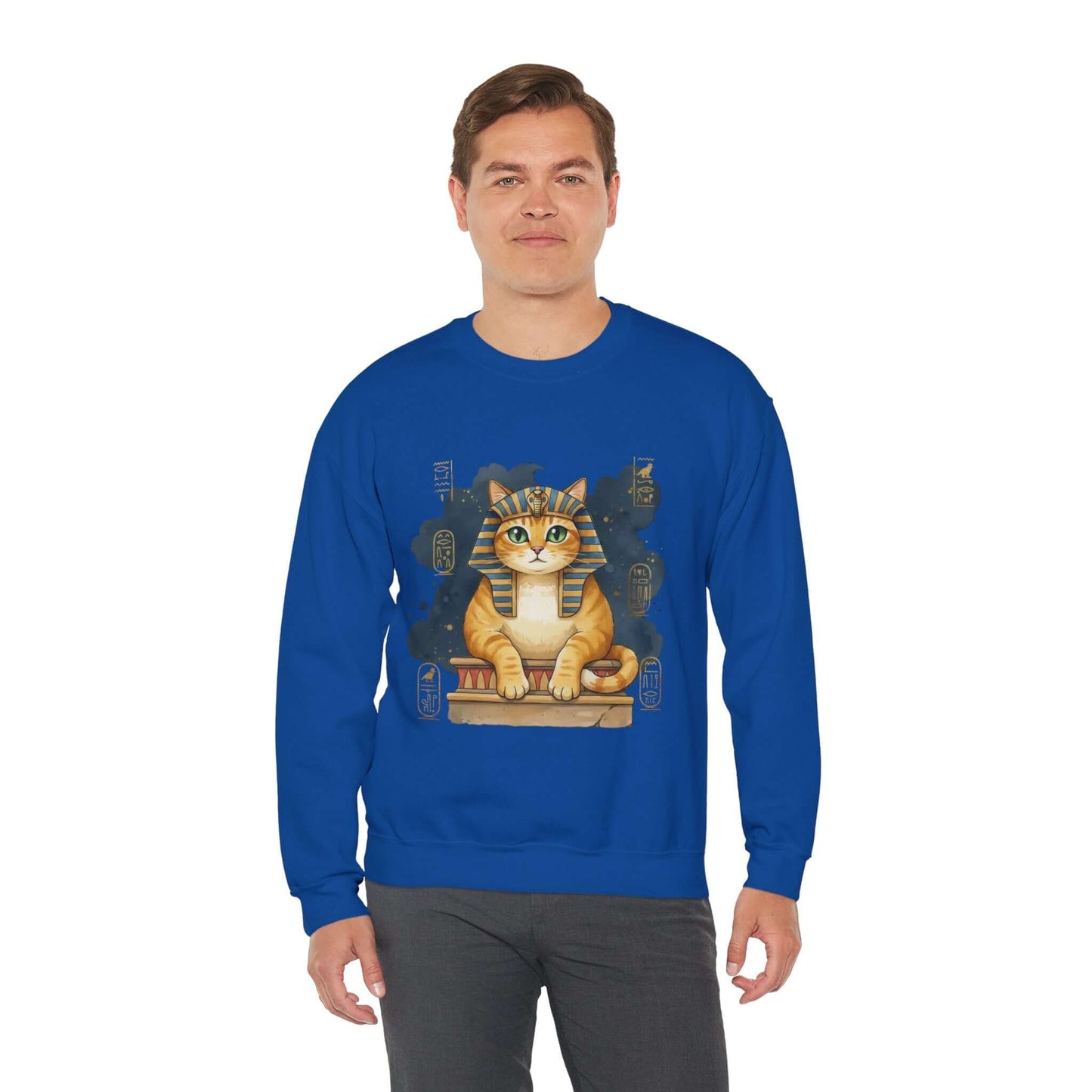 Watercolor Cat painting Unisex Crewneck Sweatshirt style 4