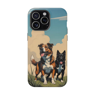 Dog Lovers' Magnetic Impact-Resistant Phone Case comic style 2, Cute Dog Design, Pet Owner Gift, Animal Lover Accessory, Birthday Gift for Dog Lovers