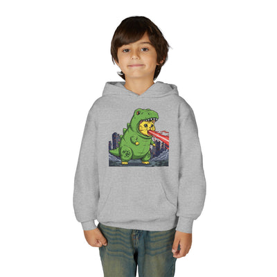 Cat cosplay Godzilla style 4 Unisex Kids Hoodie - Fun & Cozy Heavy Blend Sweatshirt with Cute Design