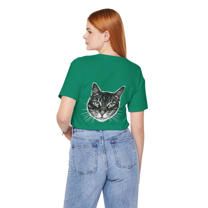 Cat Lover Unisex Tee Cat Head style 1, Perfect Gift for Pet Owners, Vintage Cat Design, Graphic T-shirt, Animal Lover, Casual Wear, Birthday Gift