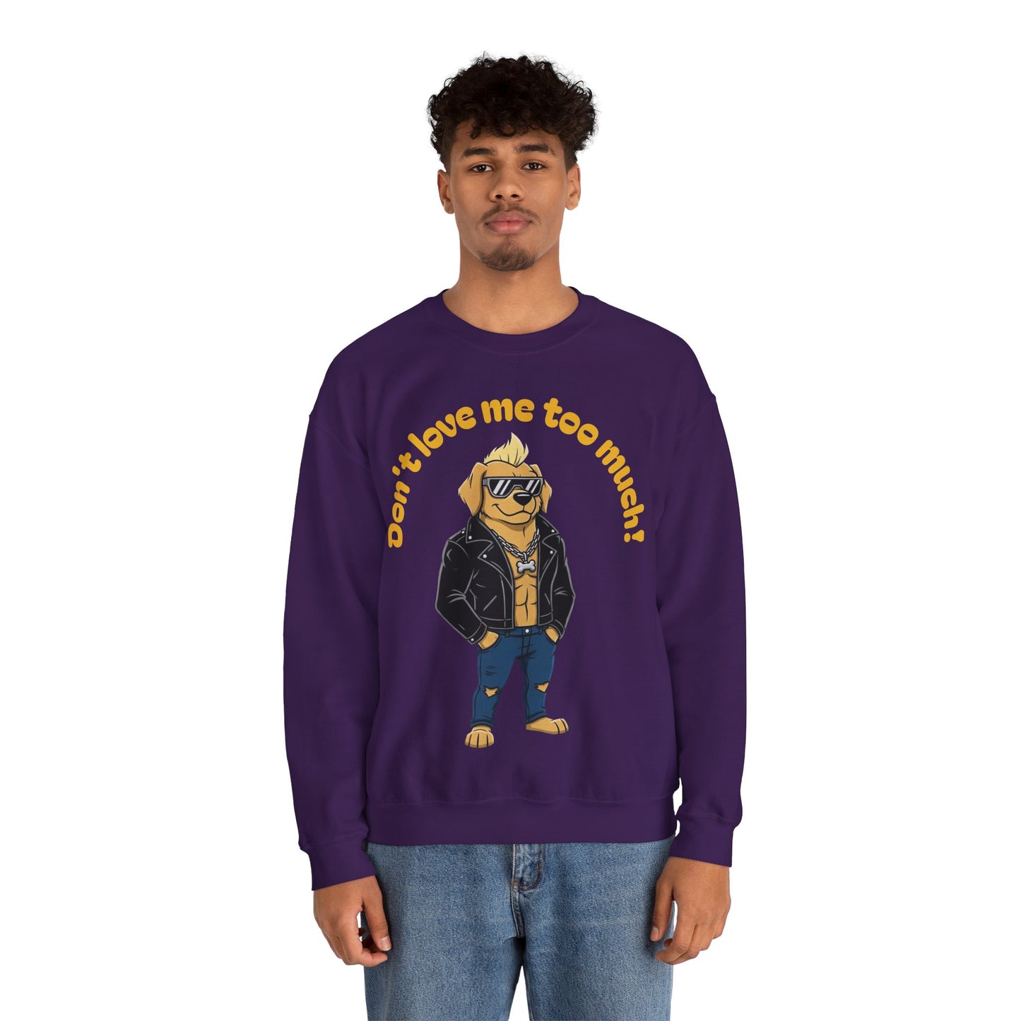 Cool Dog Unisex Heavy Blend Crewneck Sweatshirt style 2