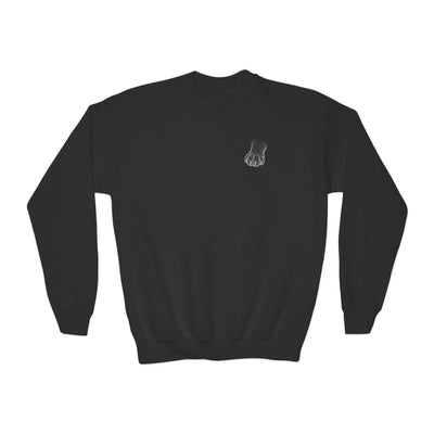 Black Cat style 1 Youth Crewneck Sweatshirt - Cozy & Cute