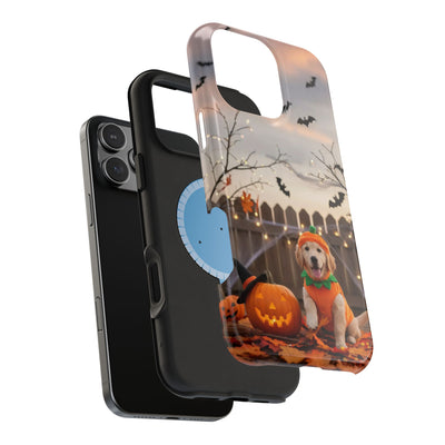 Halloween cute puppy photo style 4 Magnetic Impact-Resistant Phone Case, Cute Dog Design, Pet Owner Gift, Animal Lover Accessory, Birthday Gift for Dog Lovers