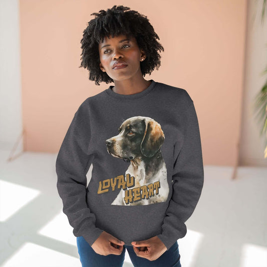 Loyal Heart Dog Lover Unisex Crewneck Sweatshirt style 4
