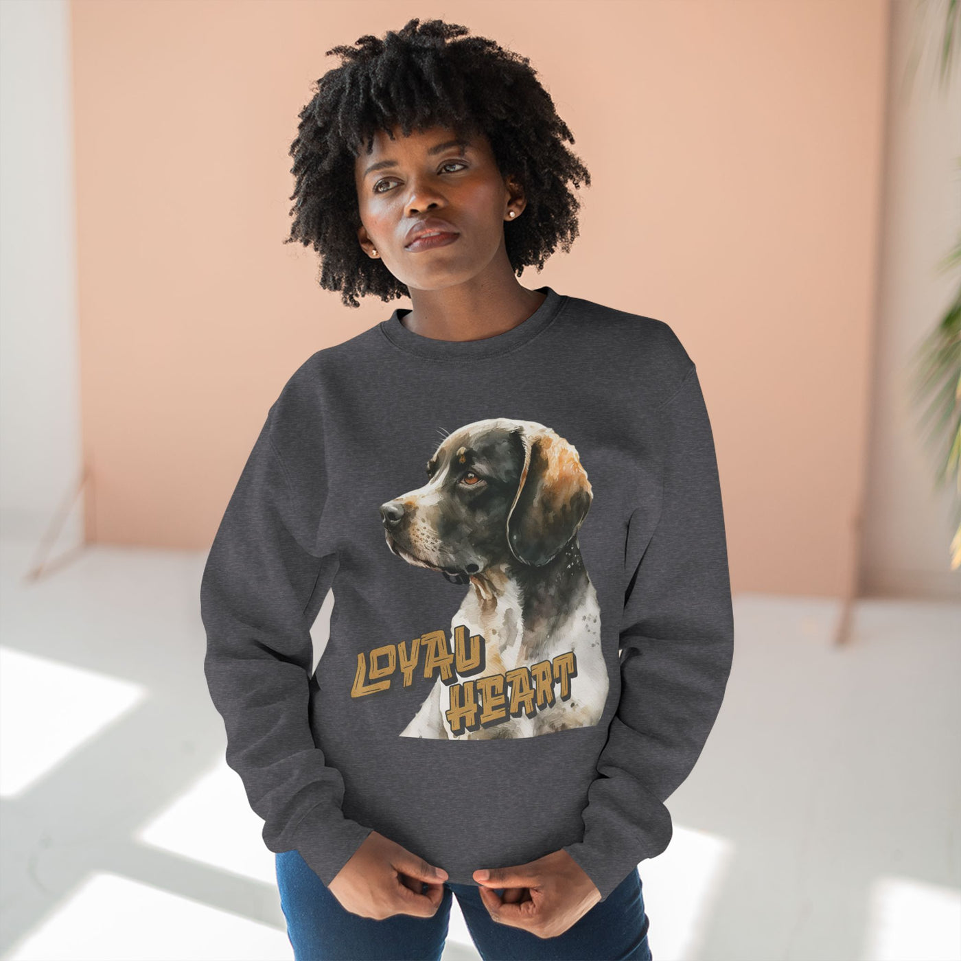 "Loyal Heart" Dog Lover style 4 Unisex Crewneck Sweatshirt