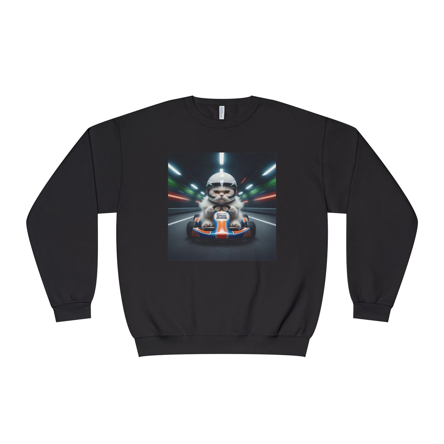 Go Kart Cat Unisex NuBlend Crewneck Sweatshirt style 2