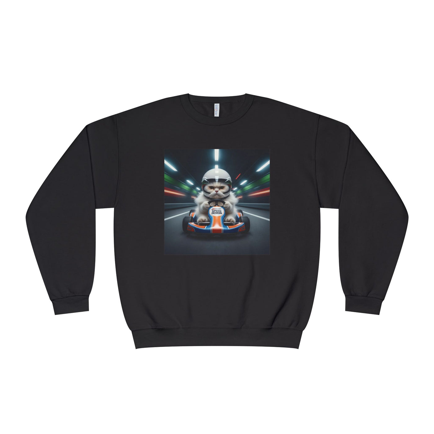 Go Kart Cat style 2 Unisex NuBlend® Crewneck Sweatshirt