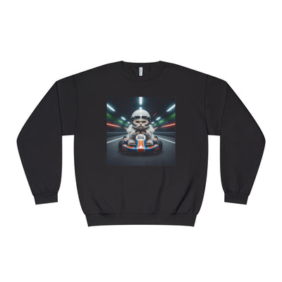 Go Kart Cat style 2 Unisex NuBlend® Crewneck Sweatshirt