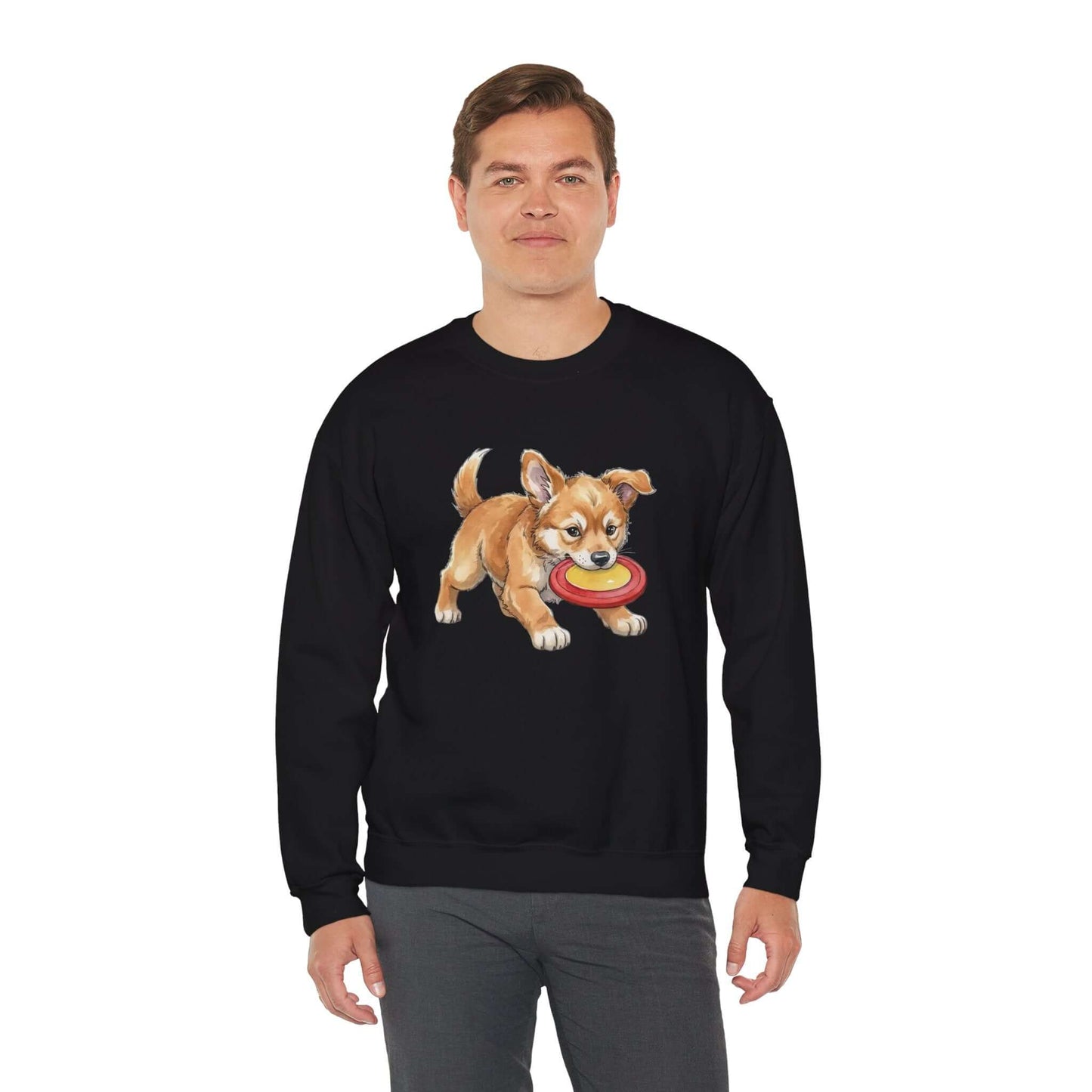 Watercolor Dog painting Unisex Crewneck Sweatshirt style 5