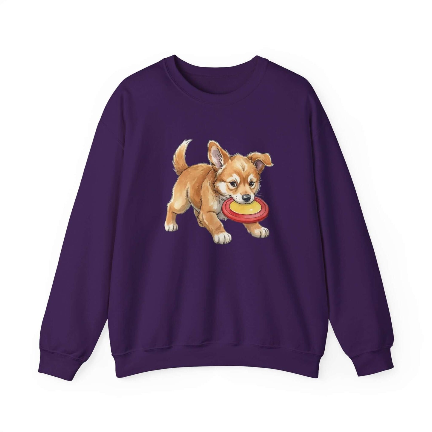 Watercolor Dog painting Unisex Crewneck Sweatshirt style 5