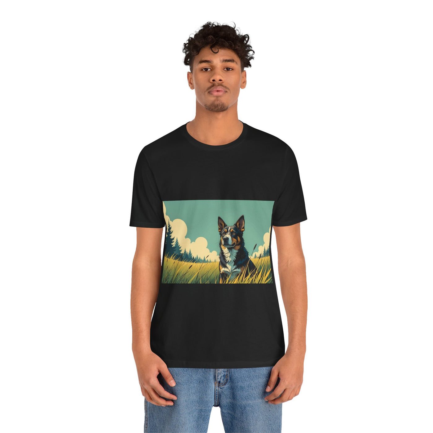 Adorable Dog comic style 3 Unisex Soft Tee| Cute Dog Lover's Shirt, Animal Graphic T-Shirt, Pet Themed Gift, Casual Wear