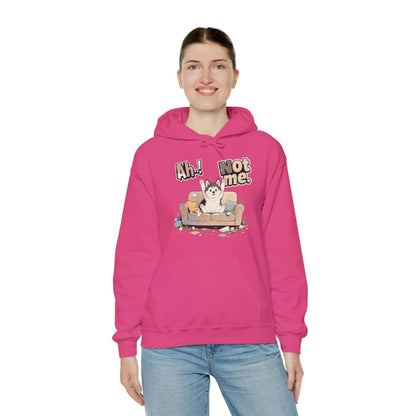 Ah Not Me - Cute Husky Unisex Pullover Hoodie for Dog Lover