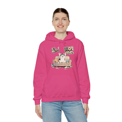 Ah! Not Me. Cute Husky Unisex Pullover Hoodie for Dog Lover