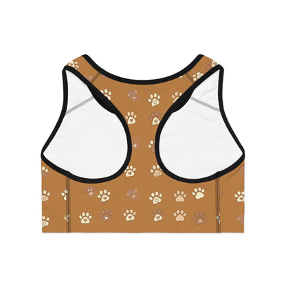 Cat Paw Print Women Fitness Activewear Sports Bra style 3