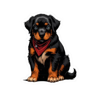 Cute Dog Kiss-Cut Stickers, Rottweiler Vinyl Decals for Pet Lovers, Laptop Stickers, Dog Lover Gifts, Custom Pet Stickers