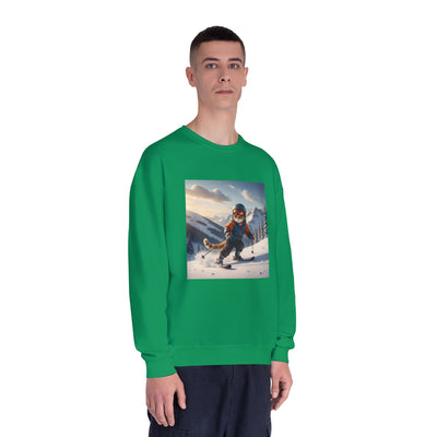 Skiing Cat Unisex NuBlend® Crewneck Sweatshirt