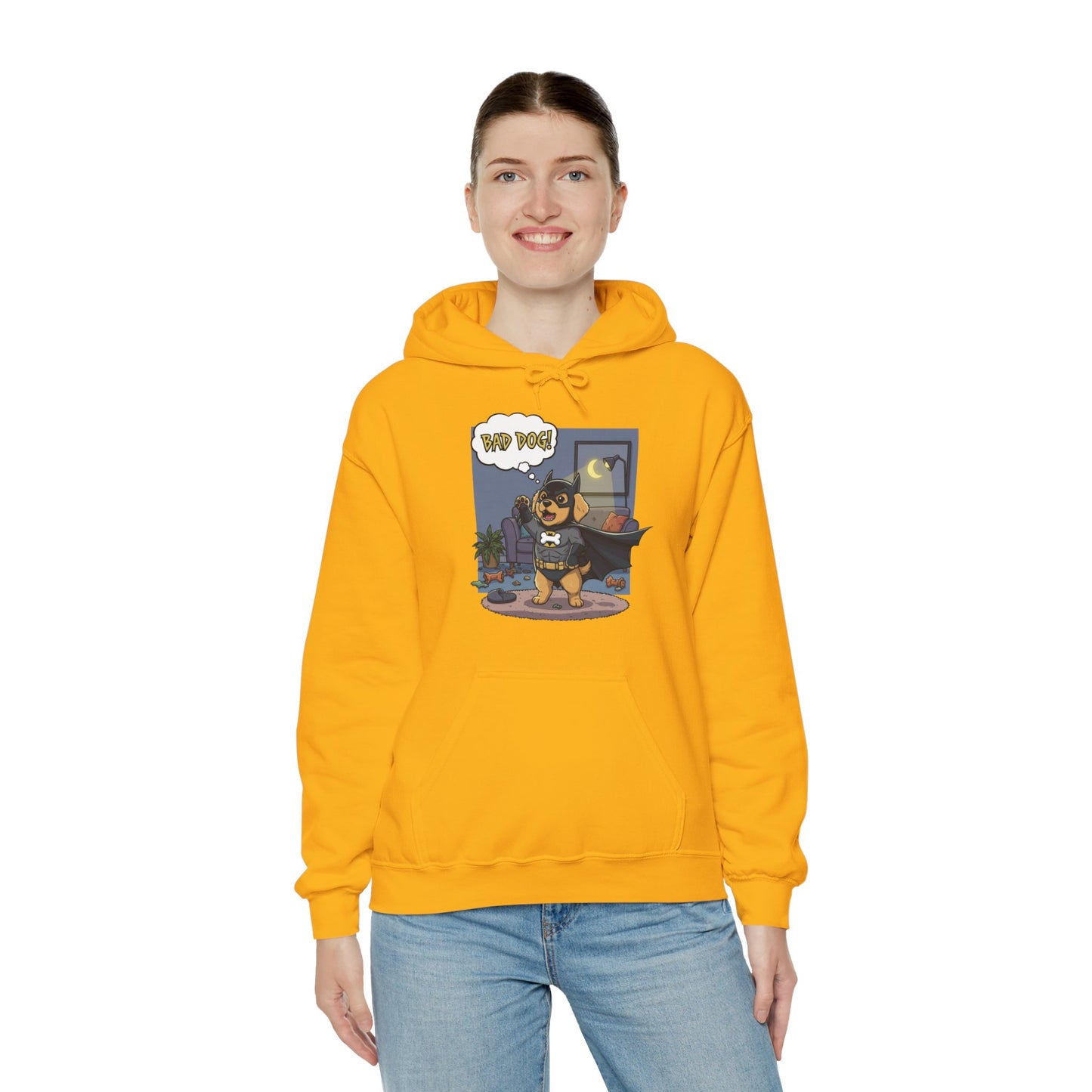 Dog cosplay Batman Funny Design Unisex Hoodie style 1