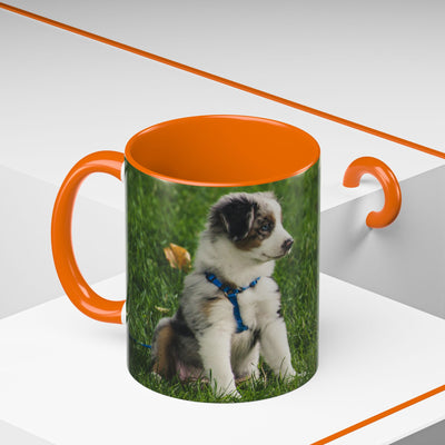 Dog Print Accent Coffee Mug - Dog Lover Gift, Cute Pet Mug, Animal Print Cup, Coffee Tea Mug, Unique Dog Themed Gift